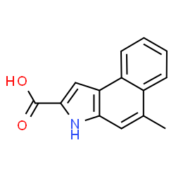 ChemSpider 2D Image | 5-Methyl-3H-benzo[e]indole-2-carboxylic acid | C14H11NO2