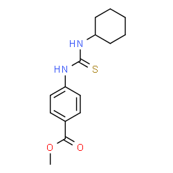 ChemSpider 2D Image | Methyl 4-[(cyclohexylcarbamothioyl)amino]benzoate | C15H20N2O2S