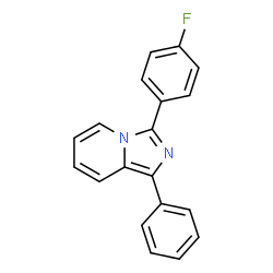 ChemSpider 2D Image | 3-(4-Fluorophenyl)-1-phenylimidazo[1,5-a]pyridine | C19H13FN2