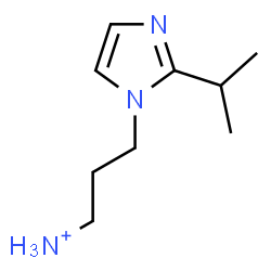 ChemSpider 2D Image | 3-(2-Isopropyl-1H-imidazol-1-yl)-1-propanaminium | C9H18N3