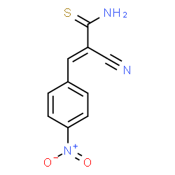 ChemSpider 2D Image | (2E)-2-Cyano-3-(4-nitrophenyl)-2-propenethioamide | C10H7N3O2S