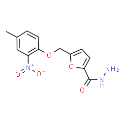 ChemSpider 2D Image | 5-[(4-Methyl-2-nitrophenoxy)methyl]-2-furohydrazide | C13H13N3O5