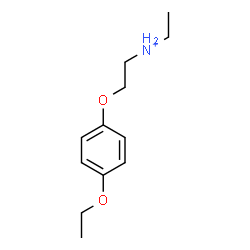ChemSpider 2D Image | 2-(4-Ethoxyphenoxy)-N-ethylethanaminium | C12H20NO2