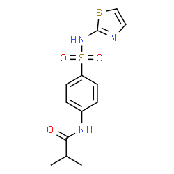 ChemSpider 2D Image | 2-Methyl-N-[4-(1,3-thiazol-2-ylsulfamoyl)phenyl]propanamide | C13H15N3O3S2