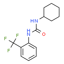 ChemSpider 2D Image | 1-Cyclohexyl-3-[2-(trifluoromethyl)phenyl]urea | C14H17F3N2O