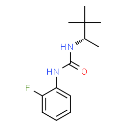 ChemSpider 2D Image | 1-[(2S)-3,3-Dimethyl-2-butanyl]-3-(2-fluorophenyl)urea | C13H19FN2O