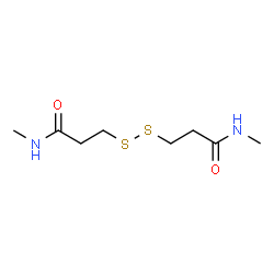 ChemSpider 2D Image | 3,3'-DITHIOBIS(N-METHYLPROPANAMIDE) | C8H16N2O2S2