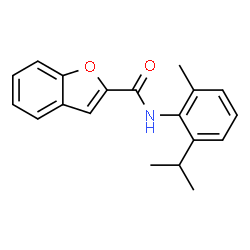 ChemSpider 2D Image | N-(2-Isopropyl-6-methylphenyl)-1-benzofuran-2-carboxamide | C19H19NO2
