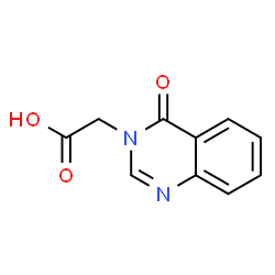 ChemSpider 2D Image | (4-OXOQUINAZOLIN-3-YL)ACETIC ACID | C10H8N2O3