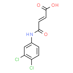 ChemSpider 2D Image | (2E)-4-[(3,4-Dichlorophenyl)amino]-4-oxo-2-butenoic acid | C10H7Cl2NO3