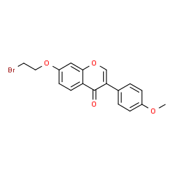 ChemSpider 2D Image | 7-(2-Bromoethoxy)-3-(4-methoxyphenyl)-4H-chromen-4-one | C18H15BrO4