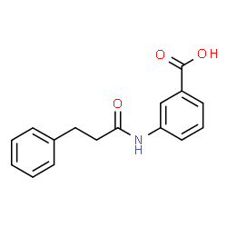 ChemSpider 2D Image | 3-[(3-Phenylpropanoyl)amino]benzoic acid | C16H15NO3
