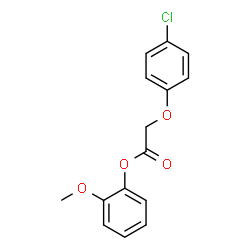 ChemSpider 2D Image | 2-Methoxyphenyl (4-chlorophenoxy)acetate | C15H13ClO4