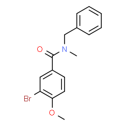 ChemSpider 2D Image | N-Benzyl-3-bromo-4-methoxy-N-methylbenzamide | C16H16BrNO2