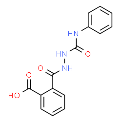 ChemSpider 2D Image | 2-{[2-(Phenylcarbamoyl)hydrazino]carbonyl}benzoic acid | C15H13N3O4