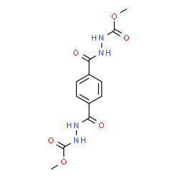 ChemSpider 2D Image | N'1,N'4-bis(methoxycarbonyl)benzene-1,4-dicarbohydrazide | C12H14N4O6