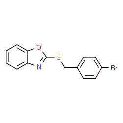 ChemSpider 2D Image | 2-[(4-Bromobenzyl)sulfanyl]-1,3-benzoxazole | C14H10BrNOS