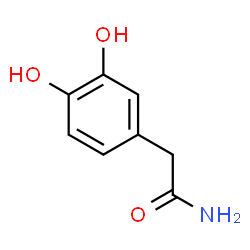 ChemSpider 2D Image | 3,4-DIHYDROXYPHENYLACETAMIDE | C8H9NO3