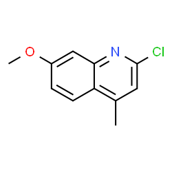 ChemSpider 2D Image | 2-chloro-7-methoxy-4-methylquinoline | C11H10ClNO