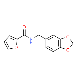 ChemSpider 2D Image | N-(1,3-Benzodioxol-5-ylmethyl)-2-furamide | C13H11NO4