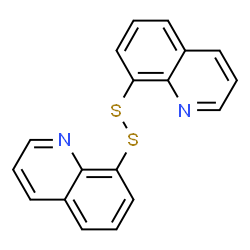 ChemSpider 2D Image | 8,8'-DIQUINOLYL DISULFIDE | C18H12N2S2