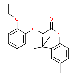 ChemSpider 2D Image | 2-tert-Butyl-4-methylphenyl (2-ethoxyphenoxy)acetate | C21H26O4
