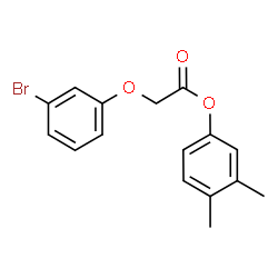 ChemSpider 2D Image | 3,4-Dimethylphenyl (3-bromophenoxy)acetate | C16H15BrO3