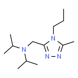 ChemSpider 2D Image | N-Isopropyl-N-[(5-methyl-4-propyl-4H-1,2,4-triazol-3-yl)methyl]-2-propanamine | C13H26N4
