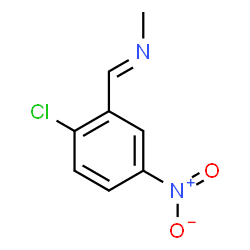 ChemSpider 2D Image | (E)-1-(2-Chloro-5-nitrophenyl)-N-methylmethanimine | C8H7ClN2O2
