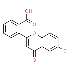 ChemSpider 2D Image | 2-(6-Chloro-4-oxo-4H-chromen-2-yl)benzoic acid | C16H9ClO4