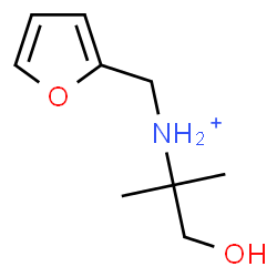 ChemSpider 2D Image | N-(2-Furylmethyl)-1-hydroxy-2-methyl-2-propanaminium | C9H16NO2