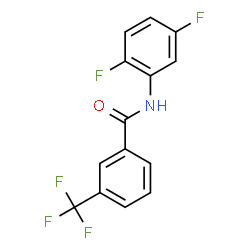 ChemSpider 2D Image | N-(2,5-Difluorophenyl)-3-(trifluoromethyl)benzamide | C14H8F5NO