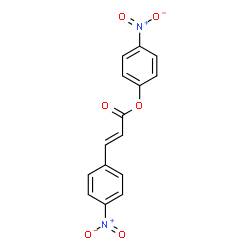 ChemSpider 2D Image | 4-Nitrophenyl (2E)-3-(4-nitrophenyl)acrylate | C15H10N2O6