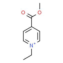 ChemSpider 2D Image | 1-Ethyl-4-(methoxycarbonyl)pyridinium | C9H12NO2