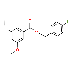 ChemSpider 2D Image | 4-Fluorobenzyl 3,5-dimethoxybenzoate | C16H15FO4