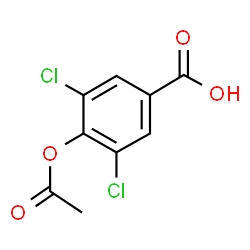 ChemSpider 2D Image | 4-Acetoxy-3,5-dichlorobenzoic acid | C9H6Cl2O4