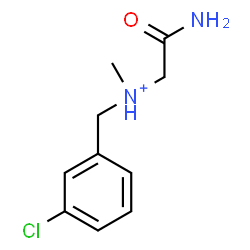 ChemSpider 2D Image | 2-Amino-N-(3-chlorobenzyl)-N-methyl-2-oxoethanaminium | C10H14ClN2O