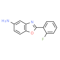 ChemSpider 2D Image | 2-(2-Fluorophenyl)-5-benzoxazolamine | C13H9FN2O