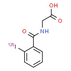 ChemSpider 2D Image | IODOHIPPURIC ACID I-125 | C9H8125INO3