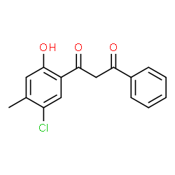 ChemSpider 2D Image | 1-(2-hydroxy-4-methyl-5-chlorophenyl)-3-phenyl-1,3-propanedione | C16H13ClO3