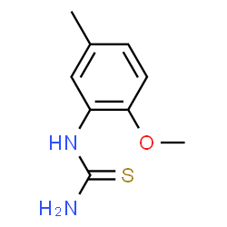 ChemSpider 2D Image | 1-(2-Methoxy-5-methylphenyl)thiourea | C9H12N2OS