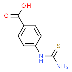 ChemSpider 2D Image | 4-Thioureidobenzoic acid | C8H8N2O2S