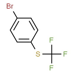 ChemSpider 2D Image | 4-(Trifluoromethylthio)bromobenzene | C7H4BrF3S