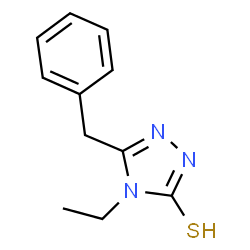 ChemSpider 2D Image | 5-Benzyl-4-ethyl-2,4-dihydro-3H-1,2,4-triazole-3-thione | C11H13N3S