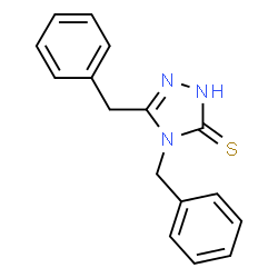 ChemSpider 2D Image | dibenzyl-4H-1,2,4-triazole-3-thiol | C16H15N3S