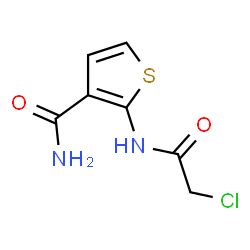 ChemSpider 2D Image | 2-(2-Chloroacetamido)thiophene-3-carboxamide | C7H7ClN2O2S