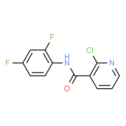 ChemSpider 2D Image | 2-Chloro-N-(2,4-difluorophenyl)nicotinamide | C12H7ClF2N2O
