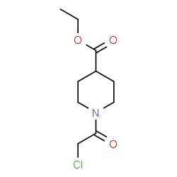 ChemSpider 2D Image | Ethyl 1-(chloroacetyl)-4-piperidinecarboxylate | C10H16ClNO3