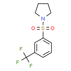 ChemSpider 2D Image | 1-{[3-(Trifluoromethyl)phenyl]sulfonyl}pyrrolidine | C11H12F3NO2S