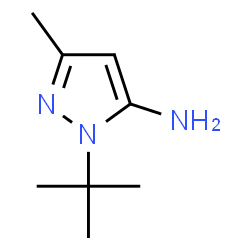 ChemSpider 2D Image | 5-Amino-1-t-butyl-3-methylpyrazole | C8H15N3